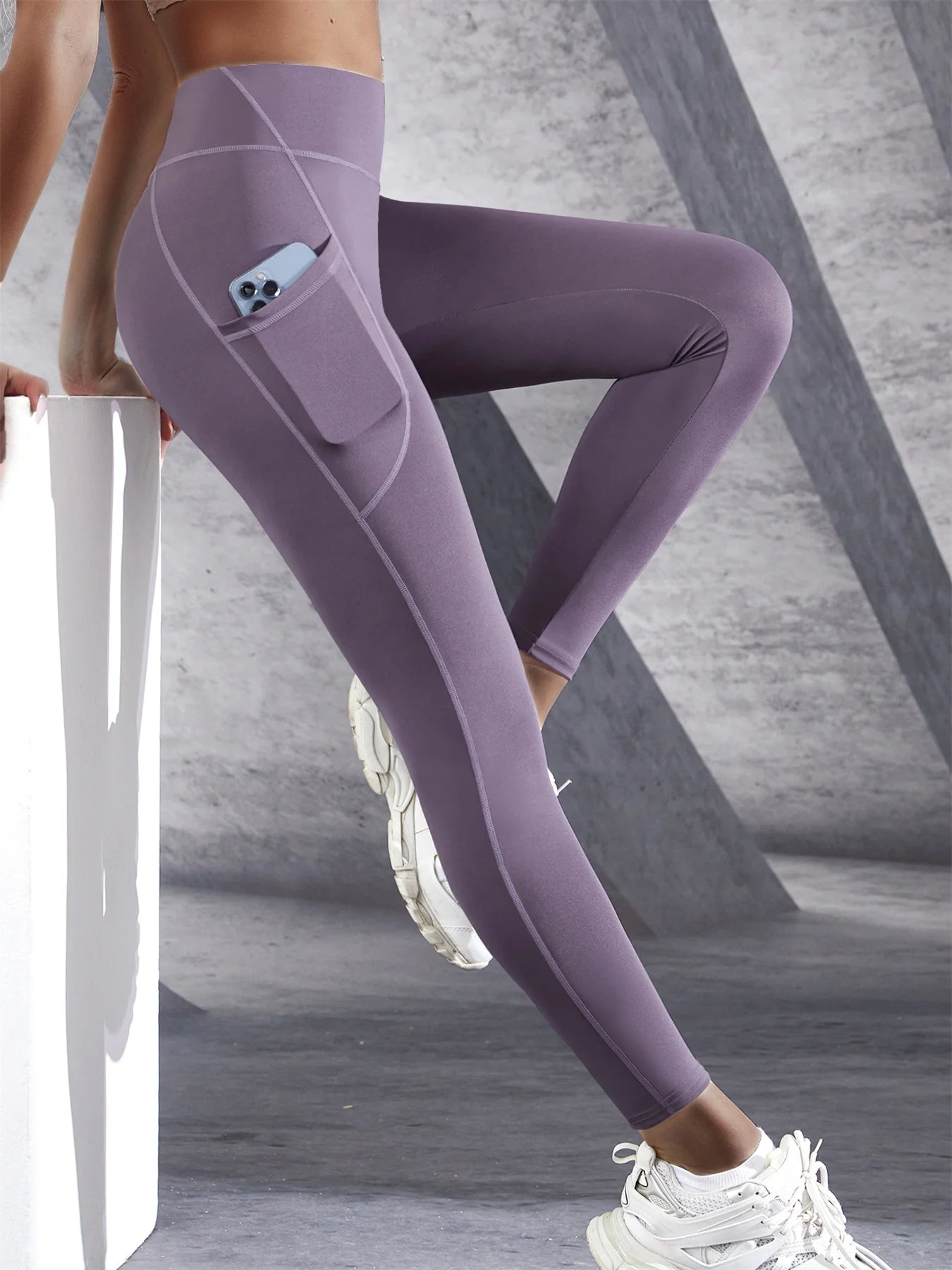 Legging Fitness Jade – Taille Haute avec Poches & Effet Push-Up