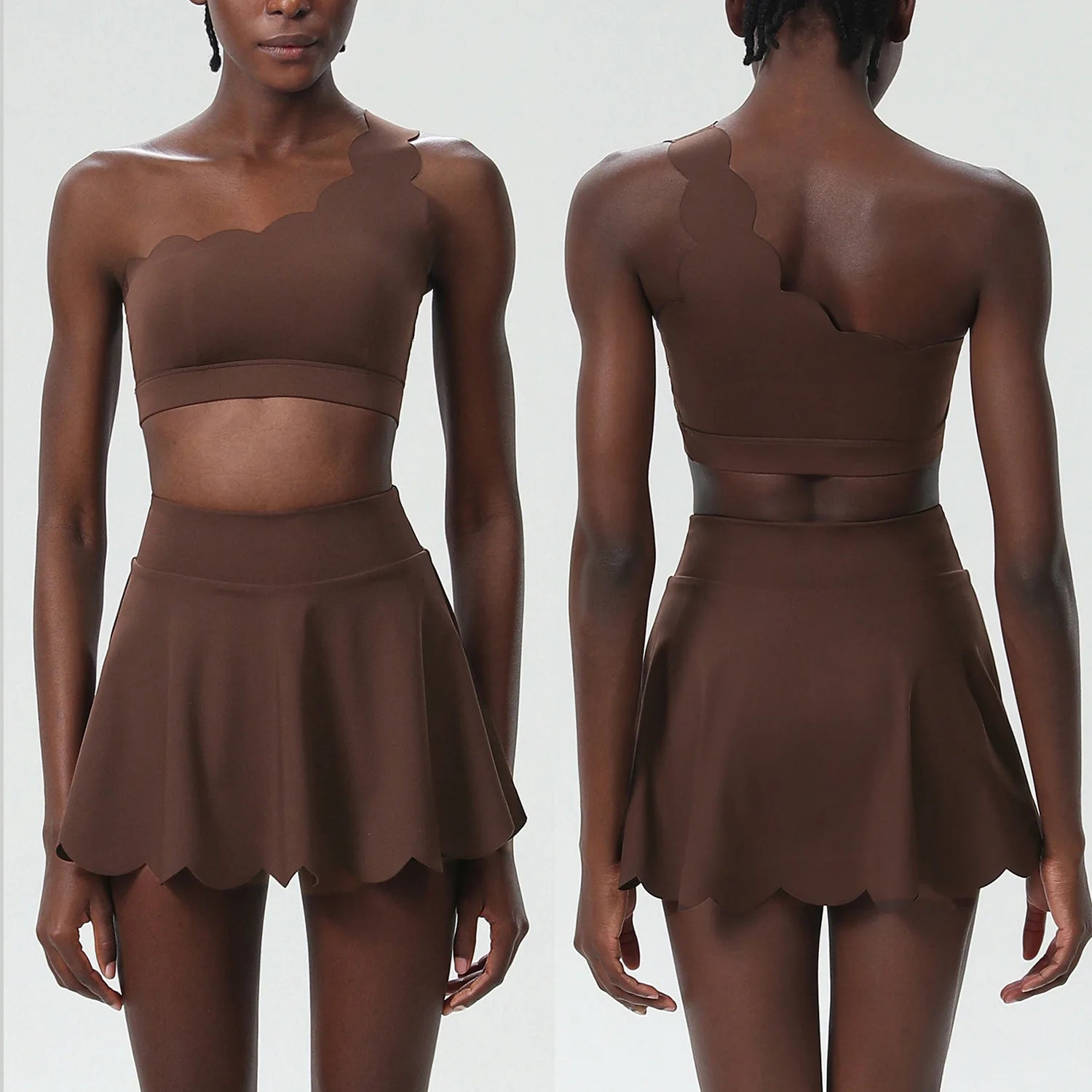 Ensemble Fitness Léa – Short et Top Respirant pour Femme