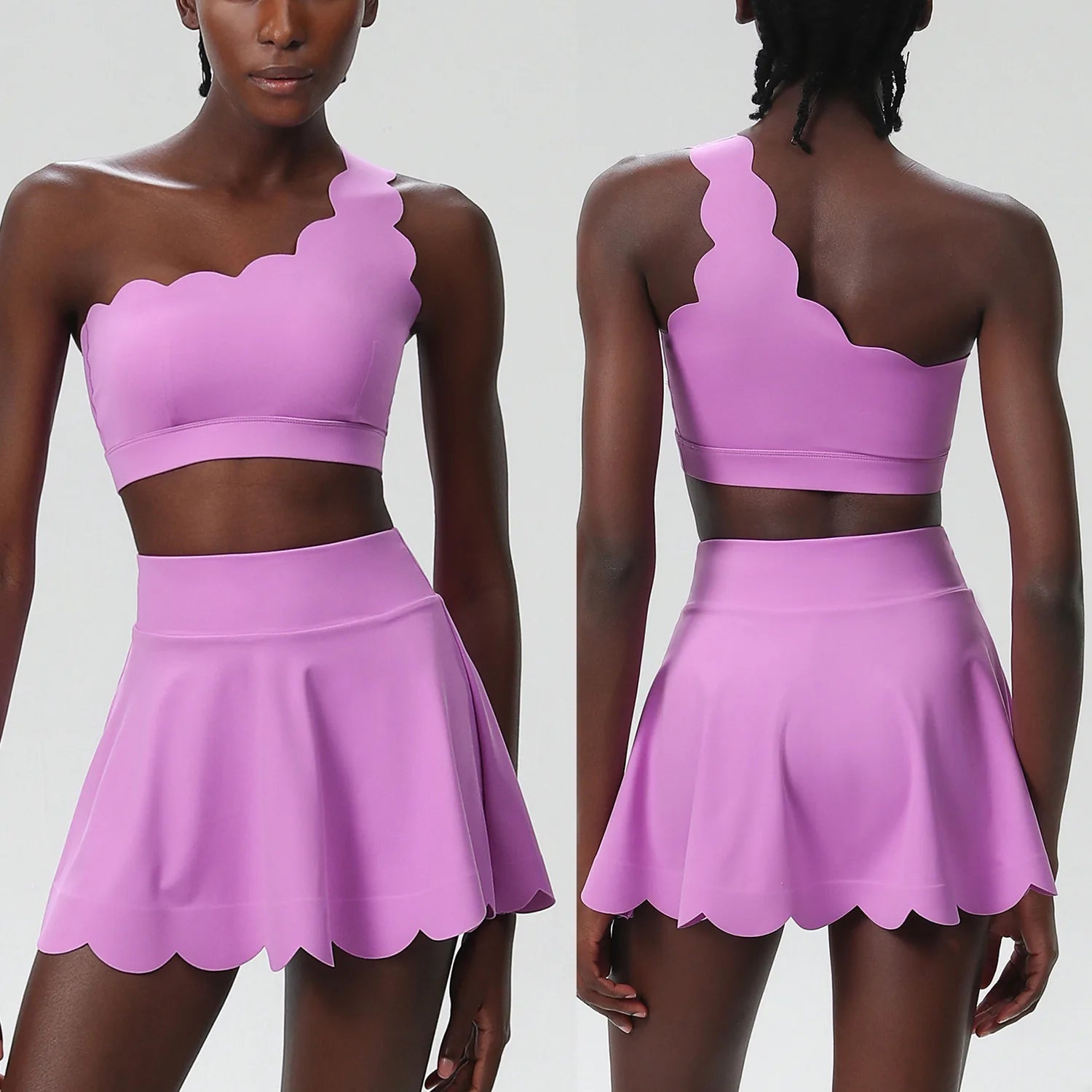 Ensemble Fitness Léa – Short et Top Respirant pour Femme