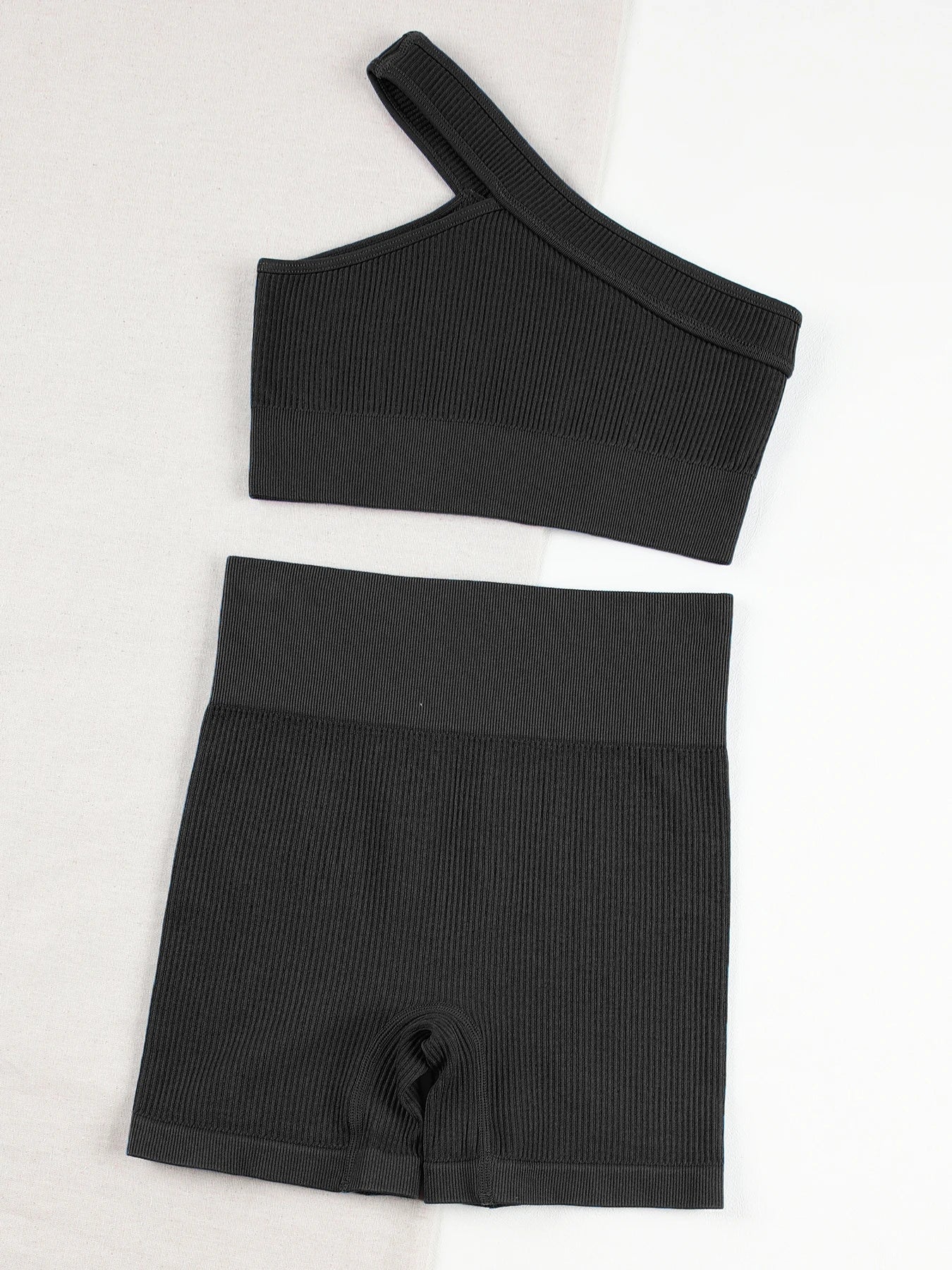 Ensemble Fitness Élina – Legging & Brassière Sans Coutures Côtelés