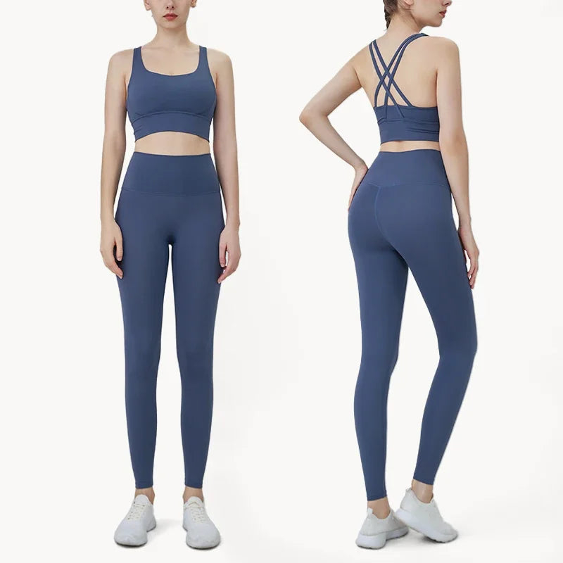 Ensemble Fitness Sofia – Brassière Dos Croisé & Legging Taille Haute