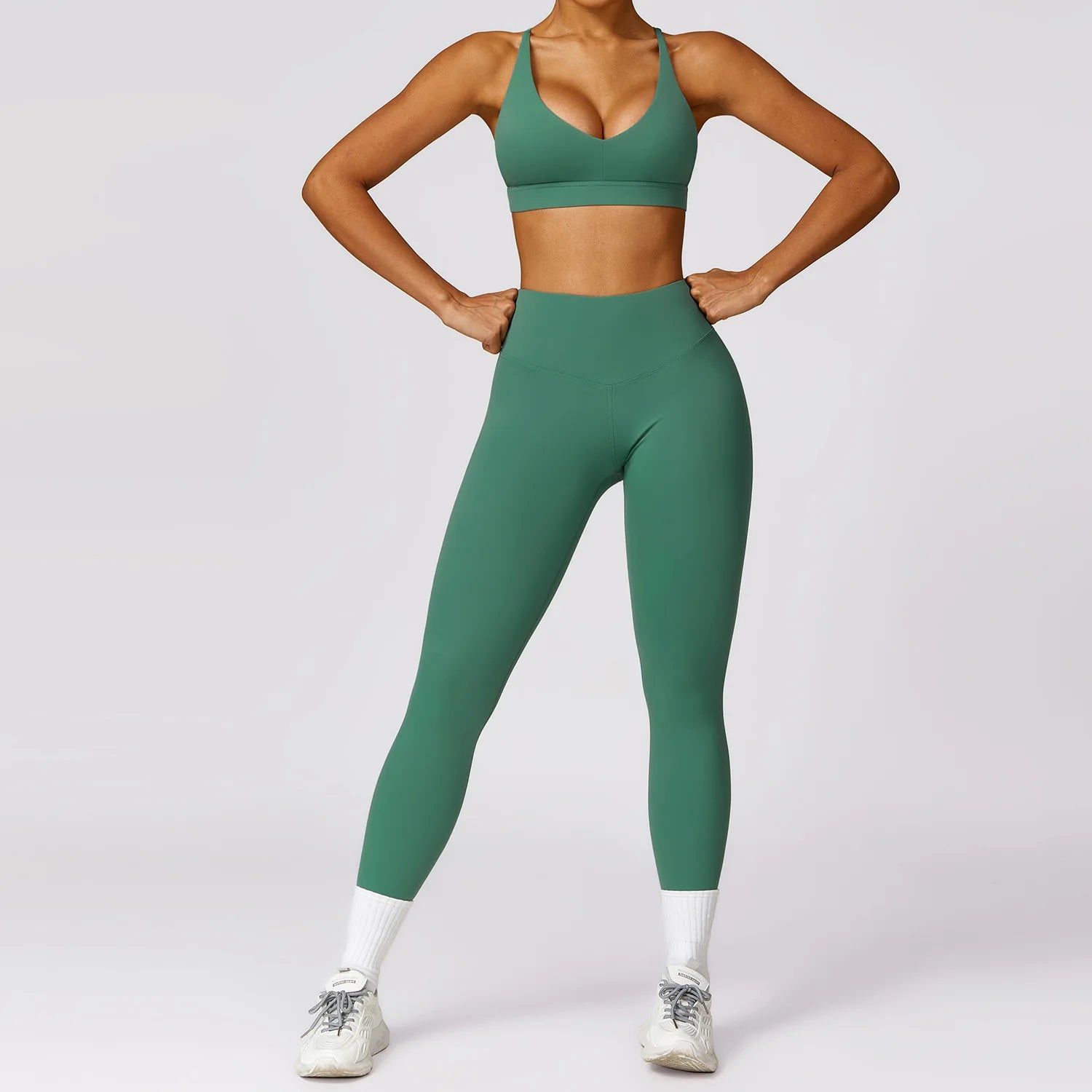 Ensemble Jade Fitness – Leggings et haut de fitness pour femme