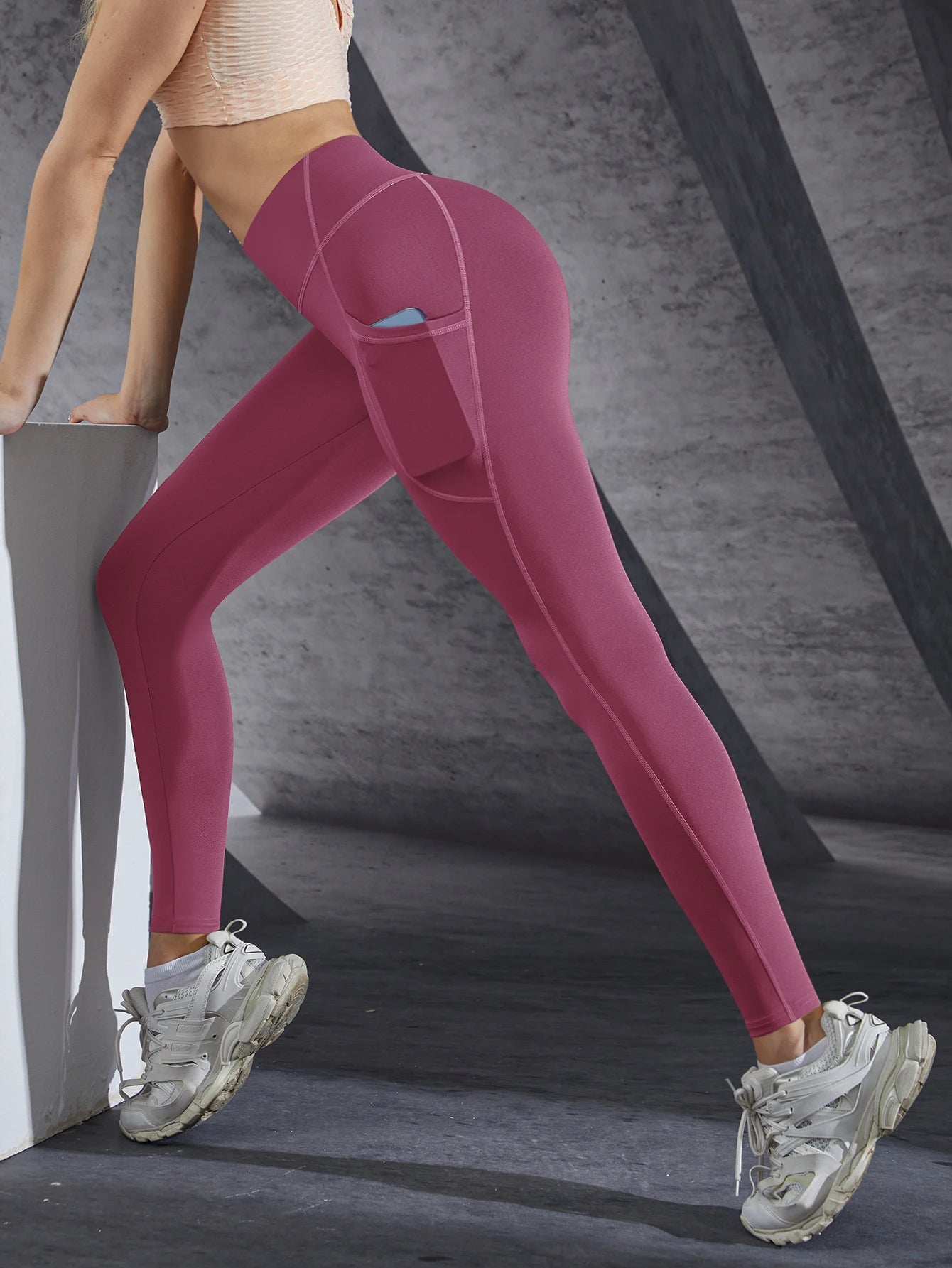 Legging Fitness Jade – Taille Haute avec Poches & Effet Push-Up