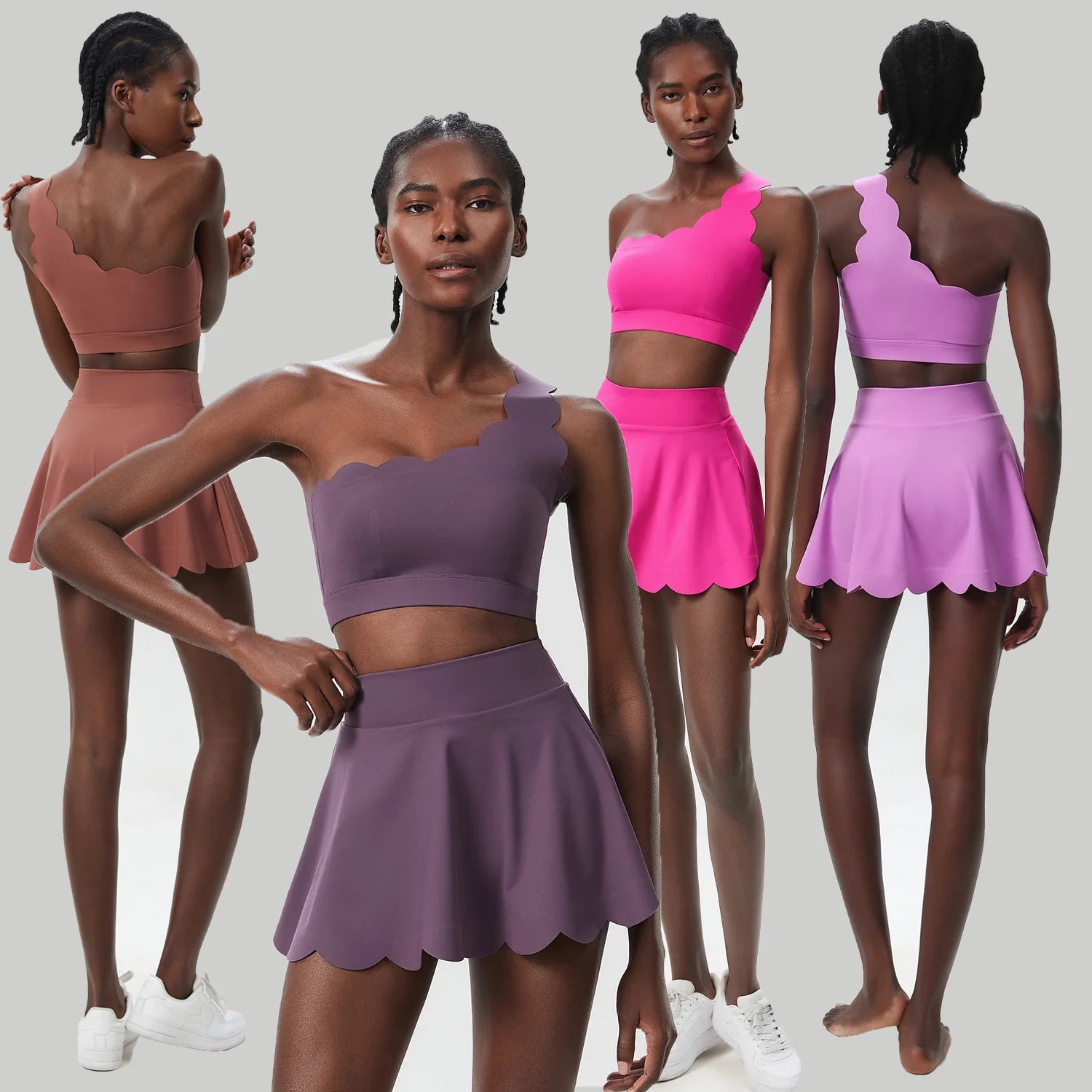 Ensemble Fitness Léa – Short et Top Respirant pour Femme