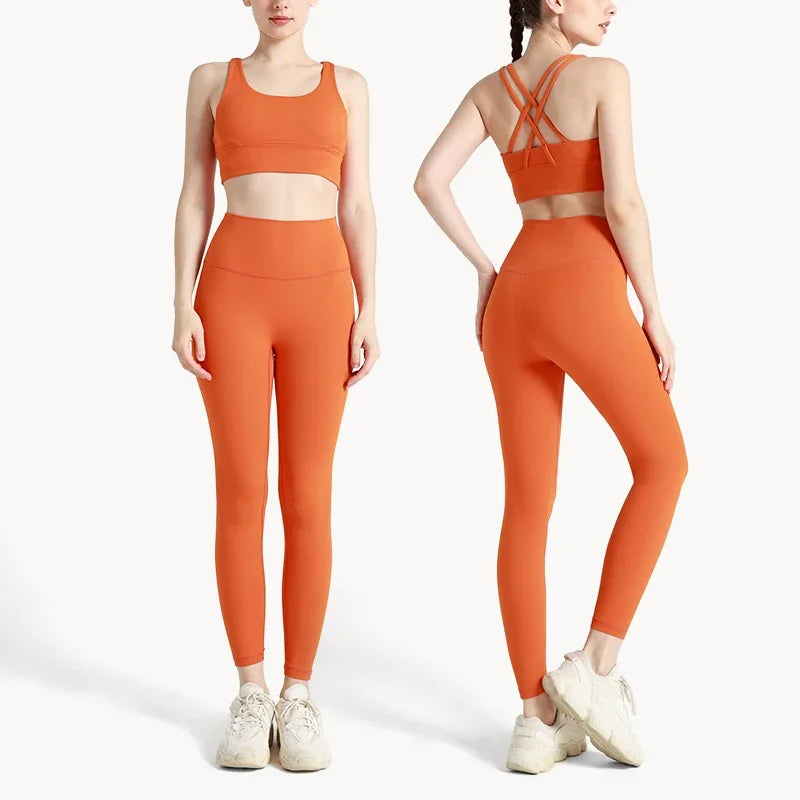 Ensemble Fitness Sofia – Brassière Dos Croisé & Legging Taille Haute
