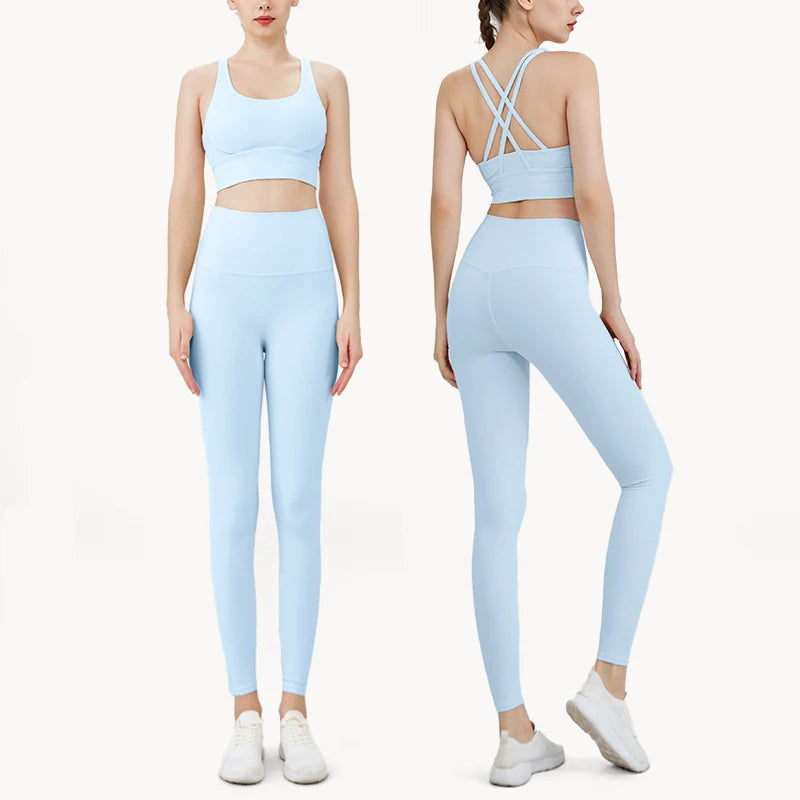 Ensemble Fitness Sofia – Brassière Dos Croisé & Legging Taille Haute