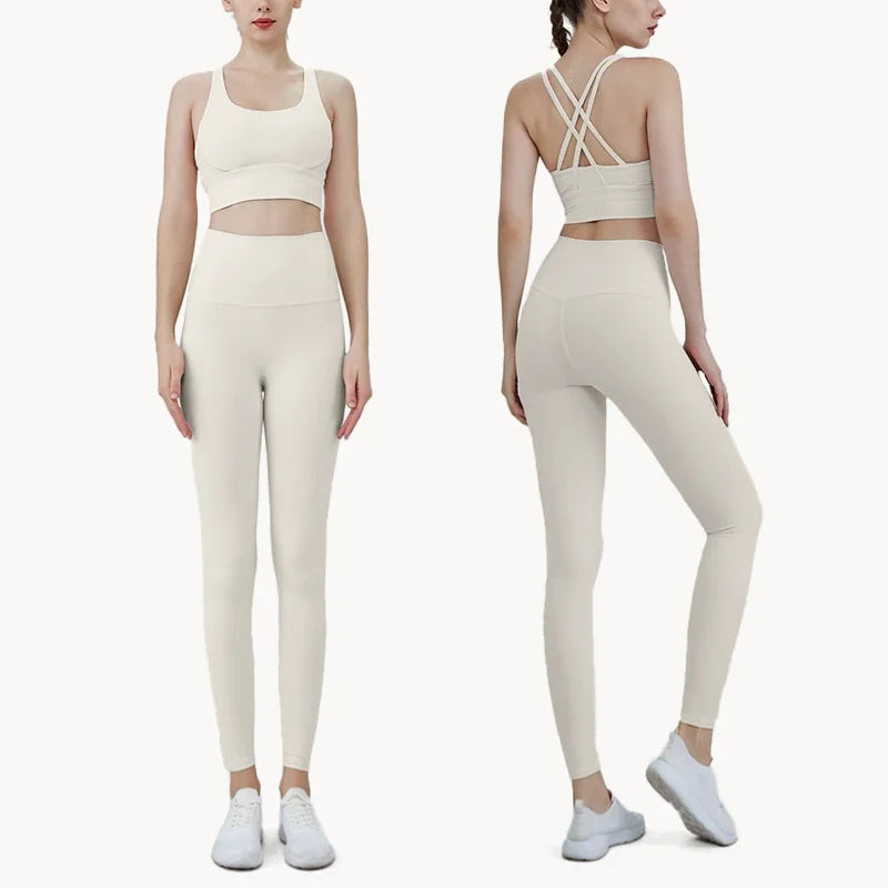 Ensemble Fitness Sofia – Brassière Dos Croisé & Legging Taille Haute