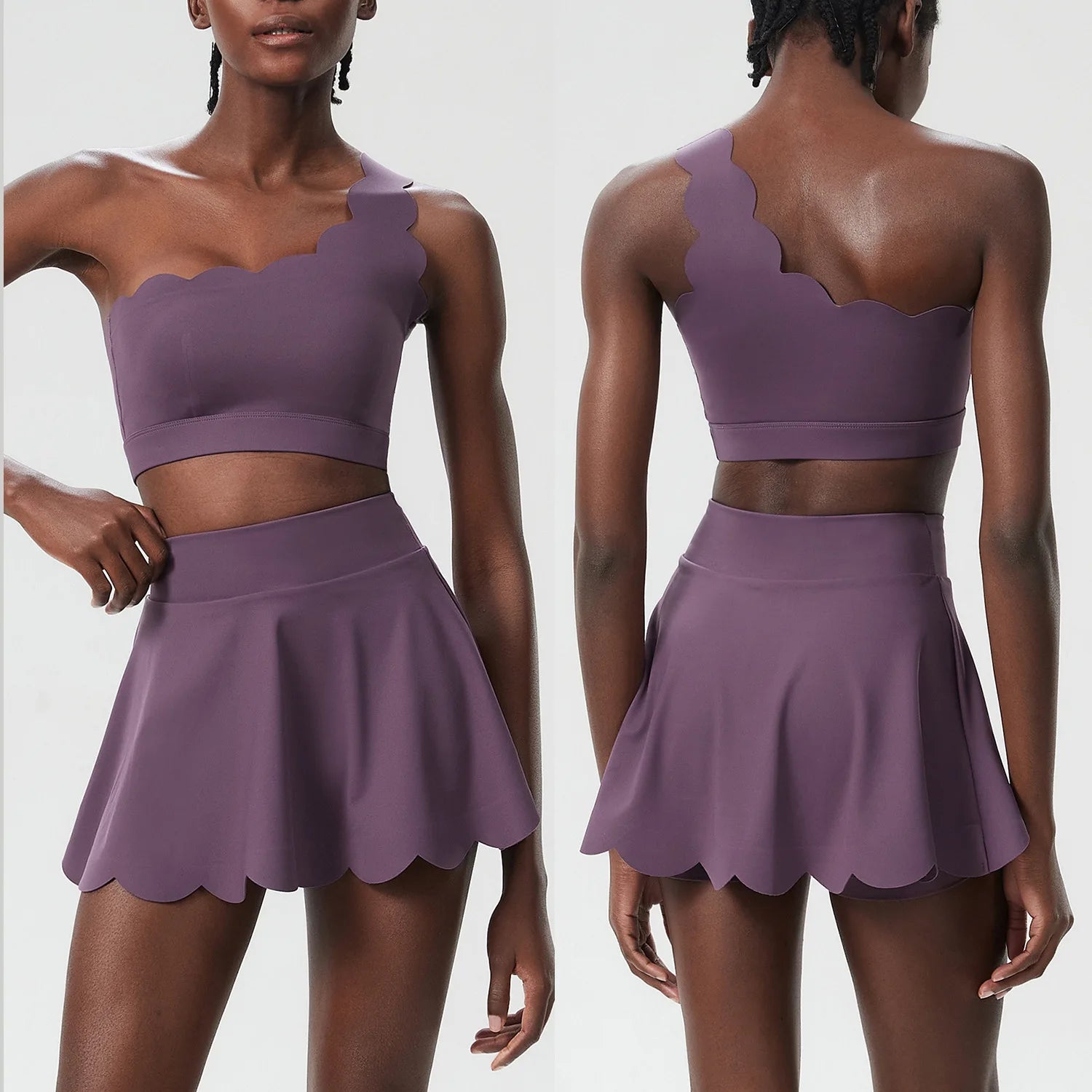 Ensemble Fitness Léa – Short et Top Respirant pour Femme