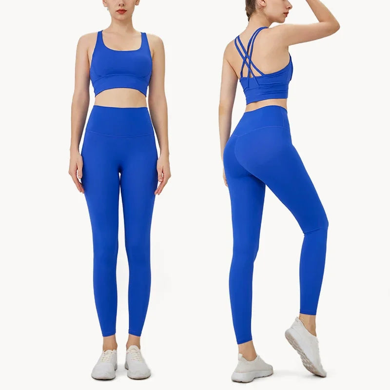 Ensemble Fitness Sofia – Brassière Dos Croisé & Legging Taille Haute
