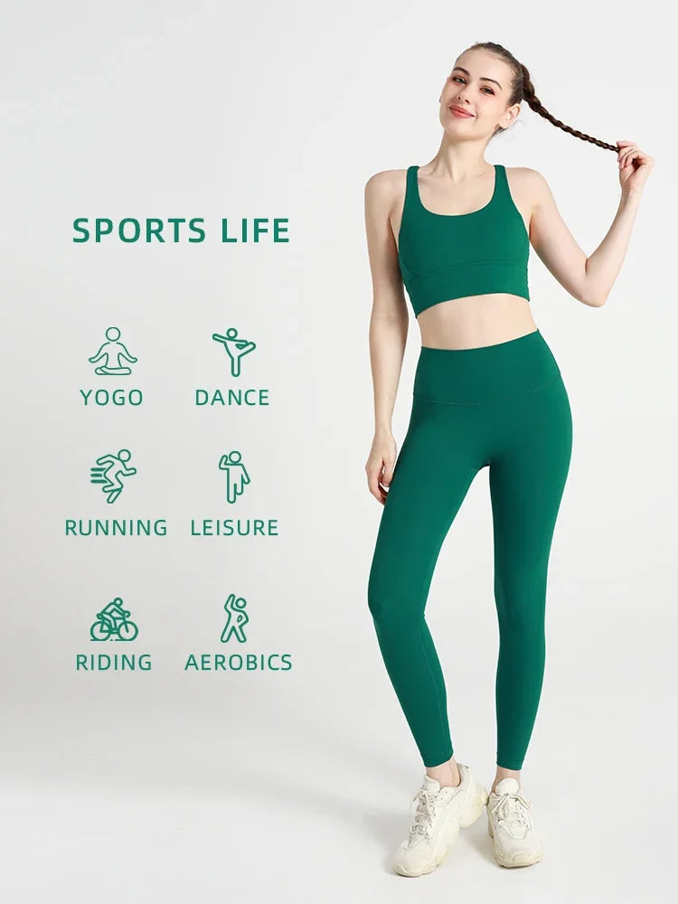 Ensemble Fitness Sofia – Brassière Dos Croisé & Legging Taille Haute