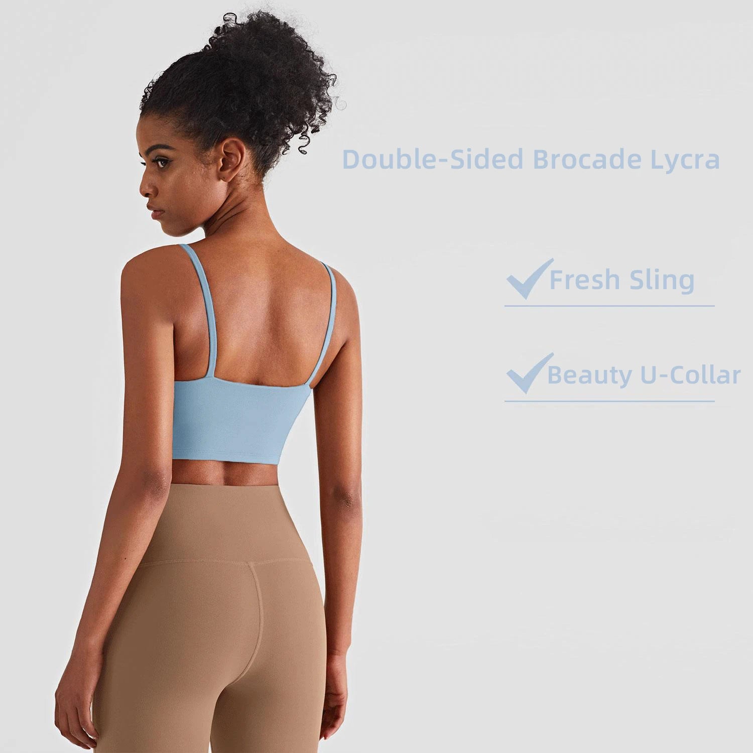 Brassière Fitness Mila – Top Respirant à Bretelles à Séchage Rapide