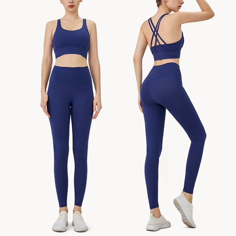 Ensemble Fitness Sofia – Brassière Dos Croisé & Legging Taille Haute