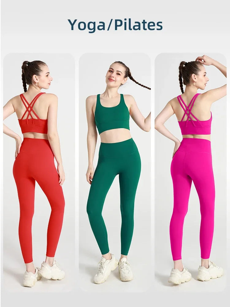 Ensemble Fitness Sofia – Brassière Dos Croisé & Legging Taille Haute