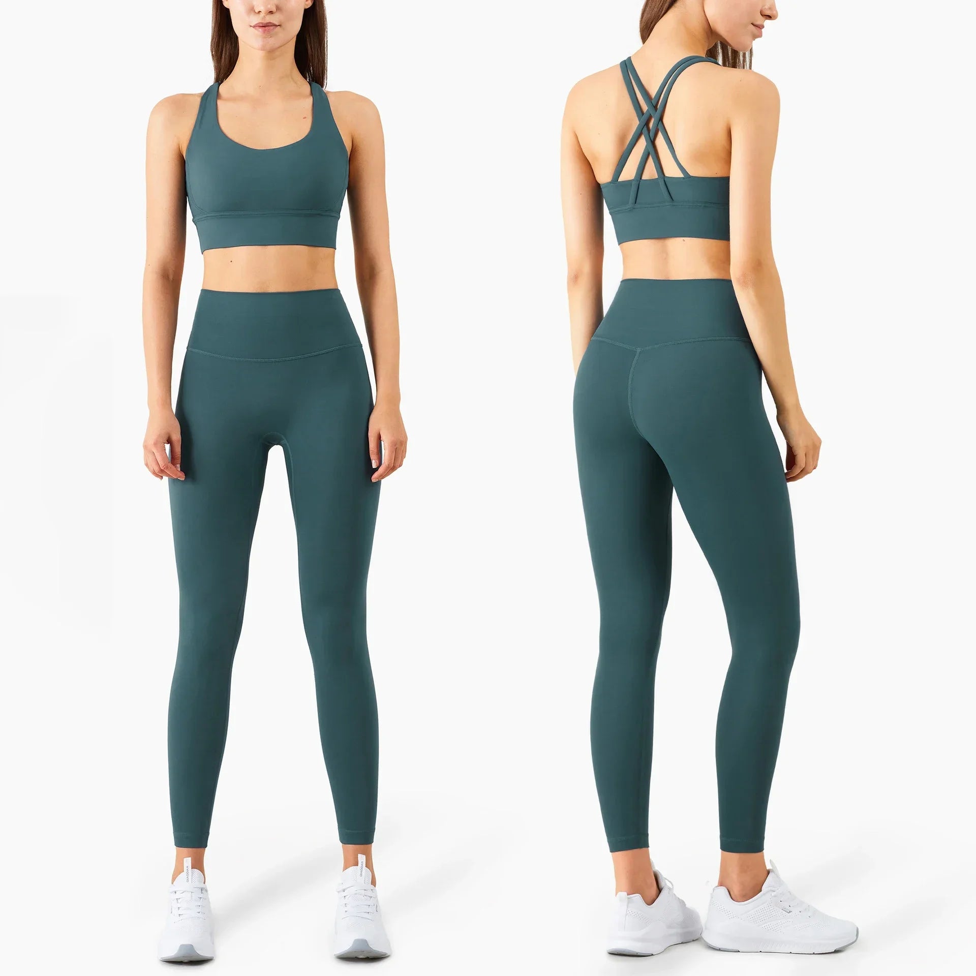 Ensemble Fitness Sofia – Brassière Dos Croisé & Legging Taille Haute