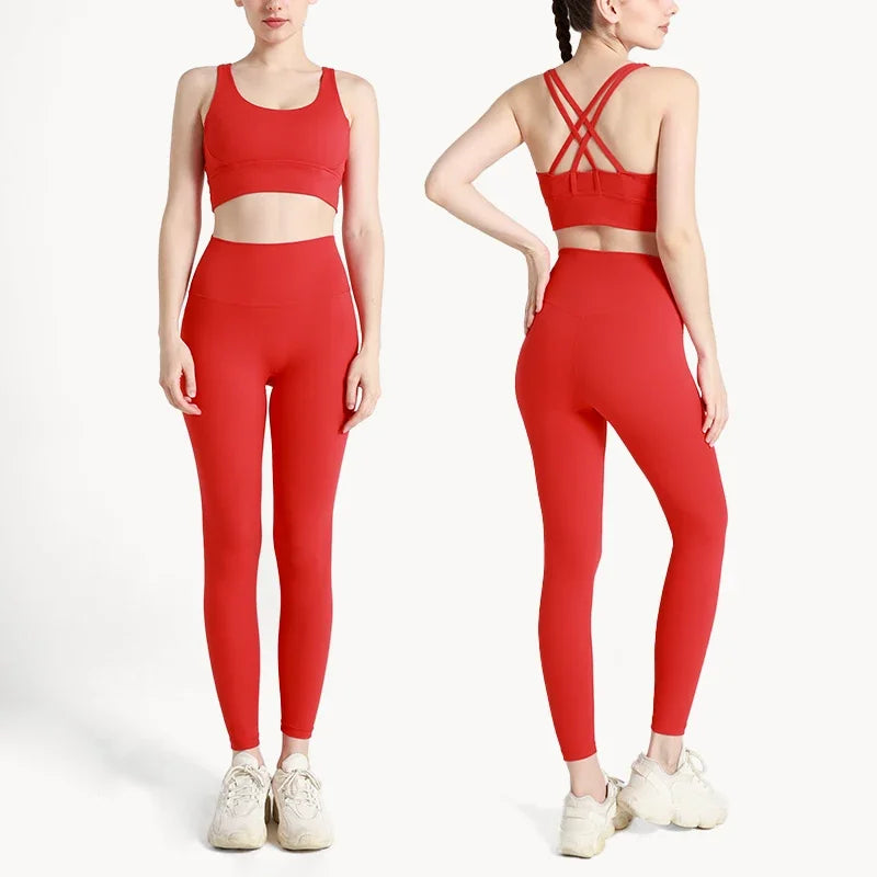 Ensemble Fitness Sofia – Brassière Dos Croisé & Legging Taille Haute