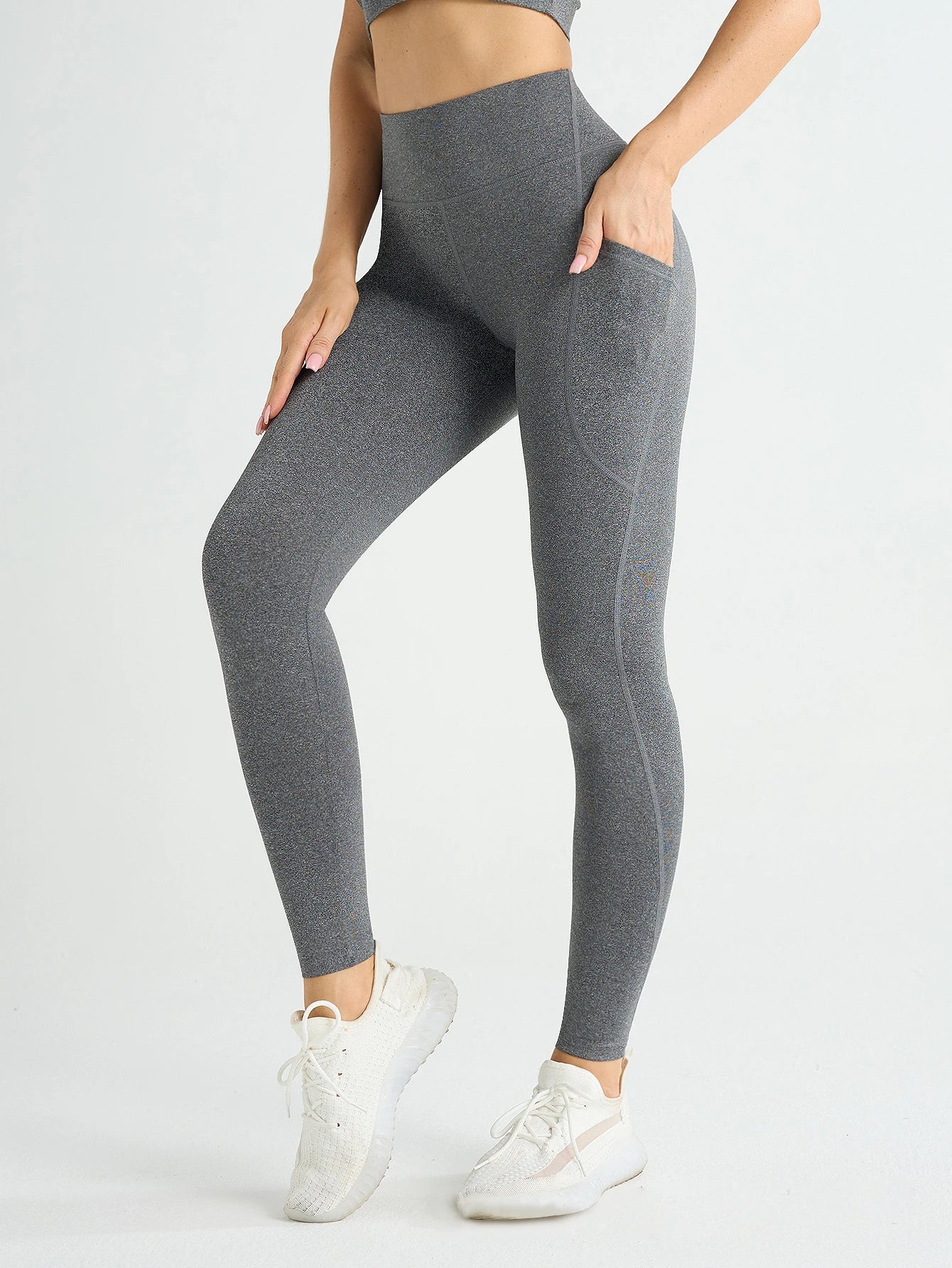Legging Fitness Jade – Taille Haute avec Poches & Effet Push-Up