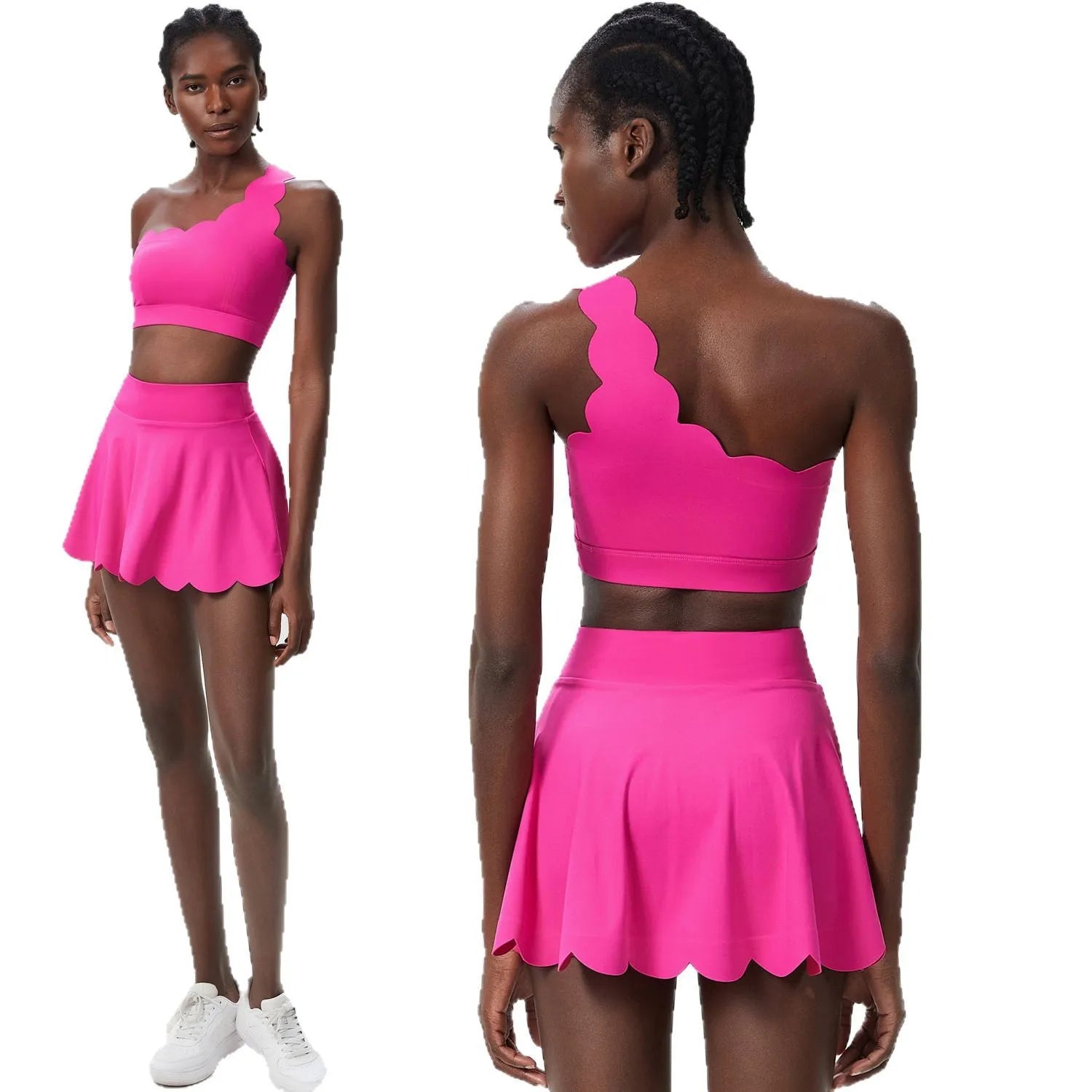 Ensemble Fitness Léa – Short et Top Respirant pour Femme