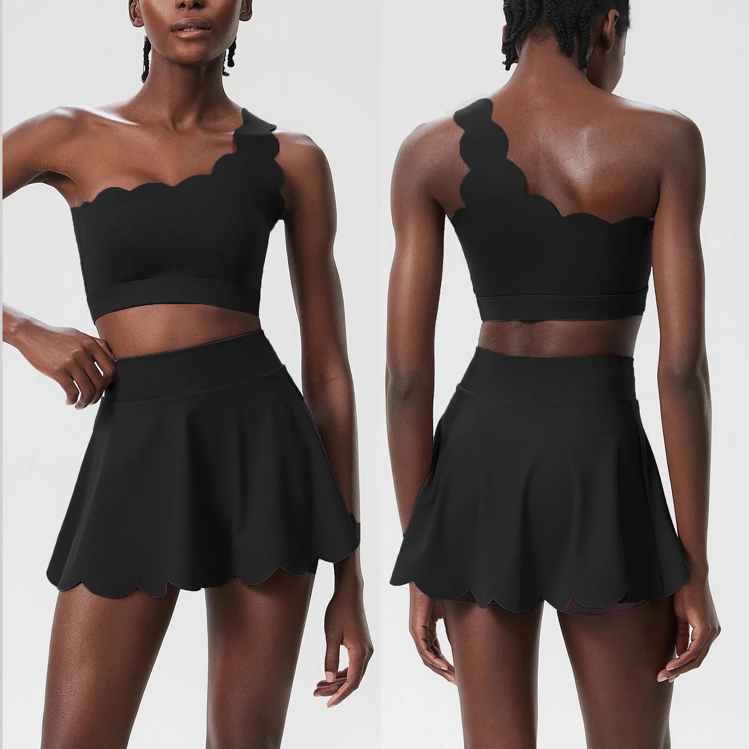 Ensemble Fitness Léa – Short et Top Respirant pour Femme