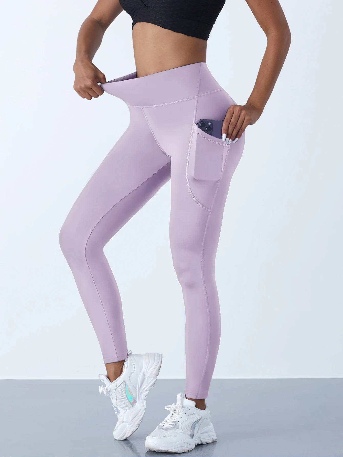 Legging Fitness Jade – Taille Haute avec Poches & Effet Push-Up