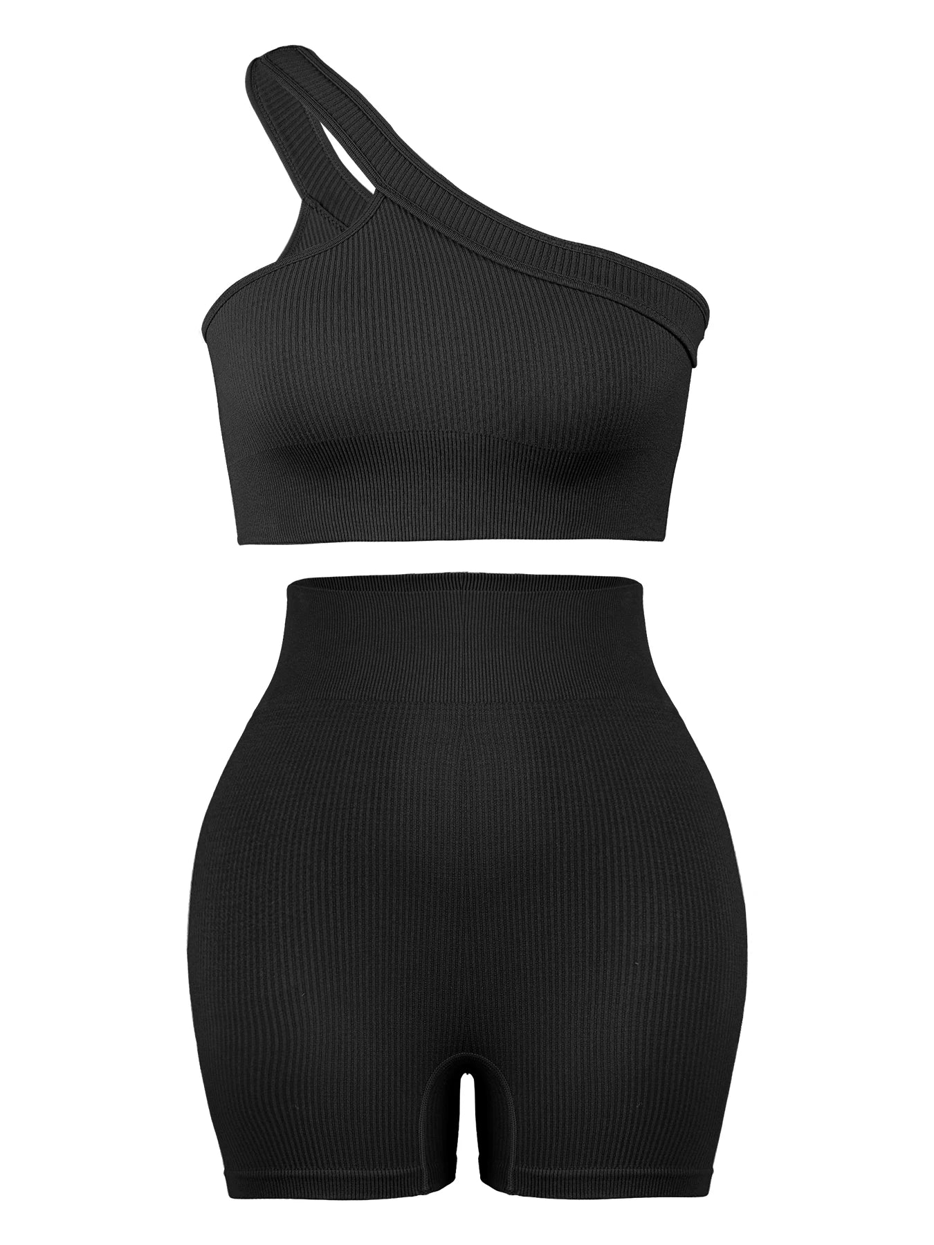 Ensemble Fitness Élina – Legging & Brassière Sans Coutures Côtelés