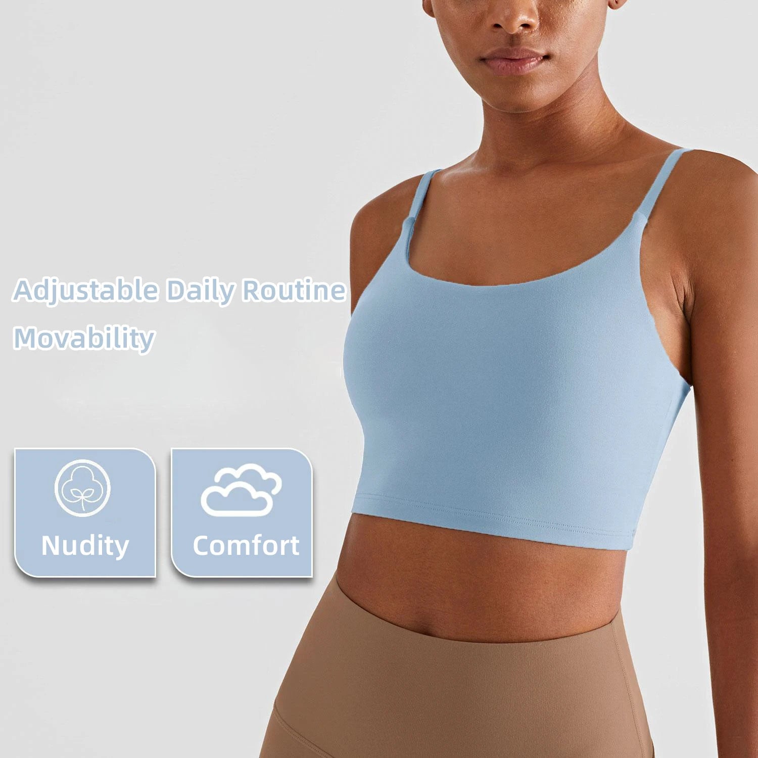 Brassière Fitness Mila – Top Respirant à Bretelles à Séchage Rapide